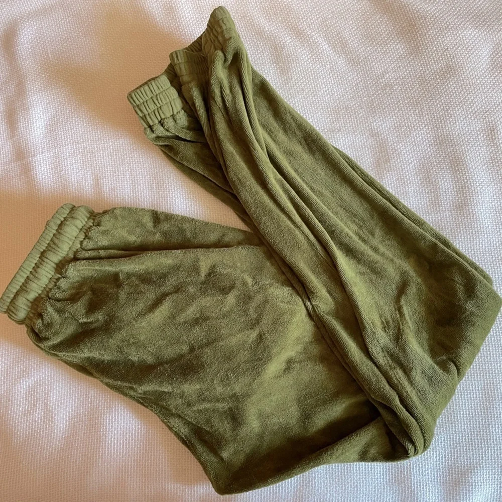 Stark X olive green velour joggers - Picture 1 of 5